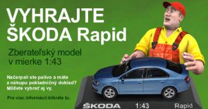 Vyhrajte zberateľský model SKODA Rapid v mierke 1:43